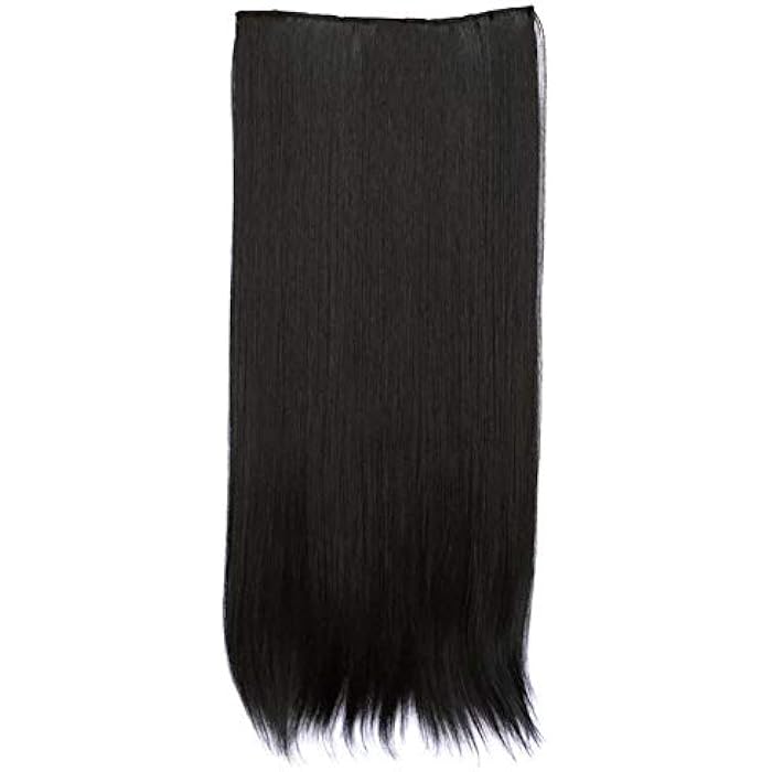 DILLARDS Women Black Natural Look 5 Clips Hair Extension Straight - Image 2
